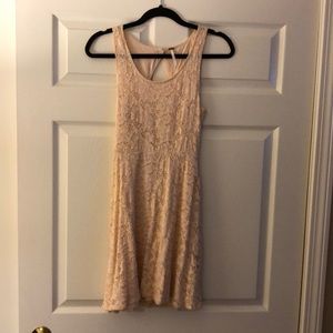 Free People Pink Lace Cocktail Dress